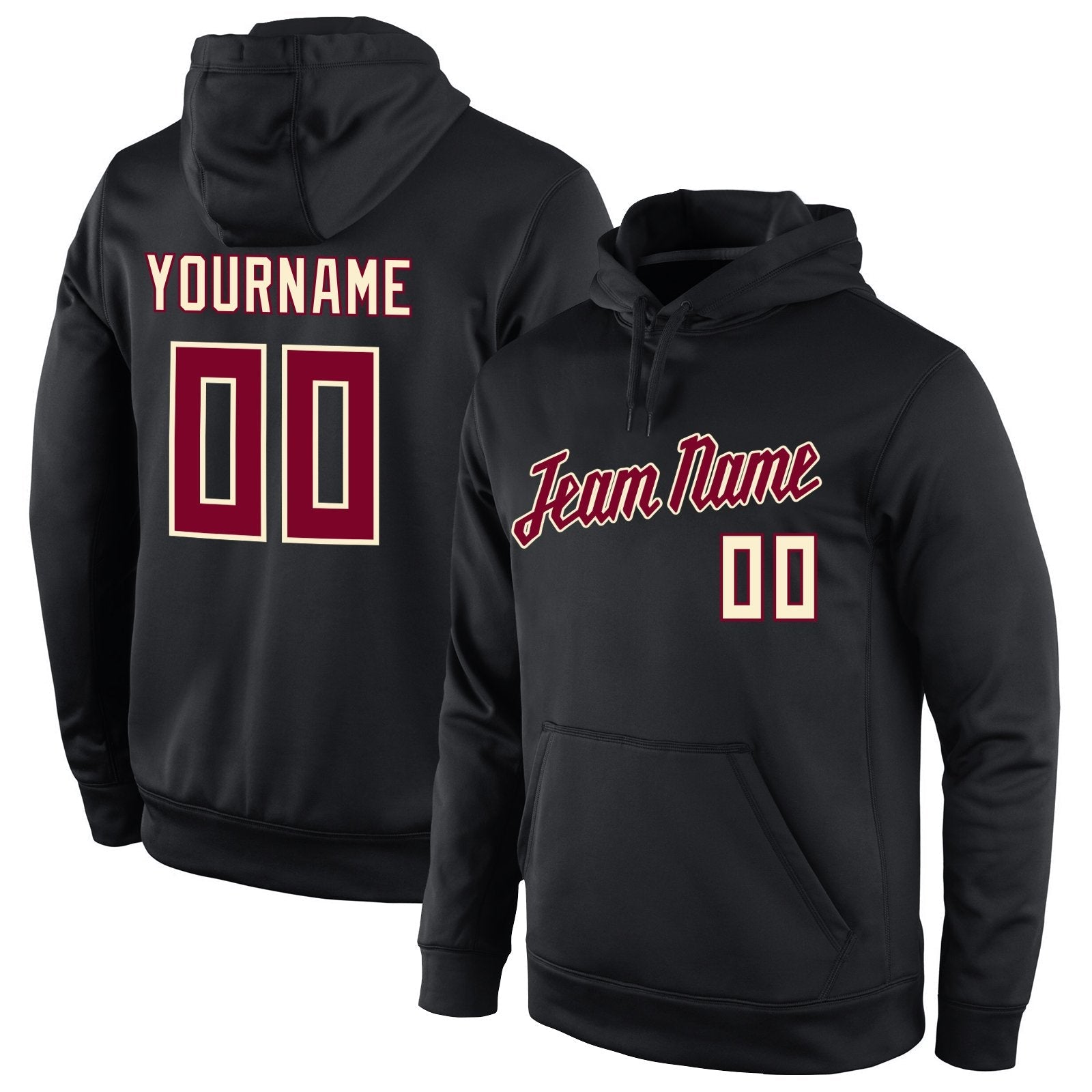 Custom Black Classic Style Pullover Sport Fashion Hoodie Uniform| KXKSHOP