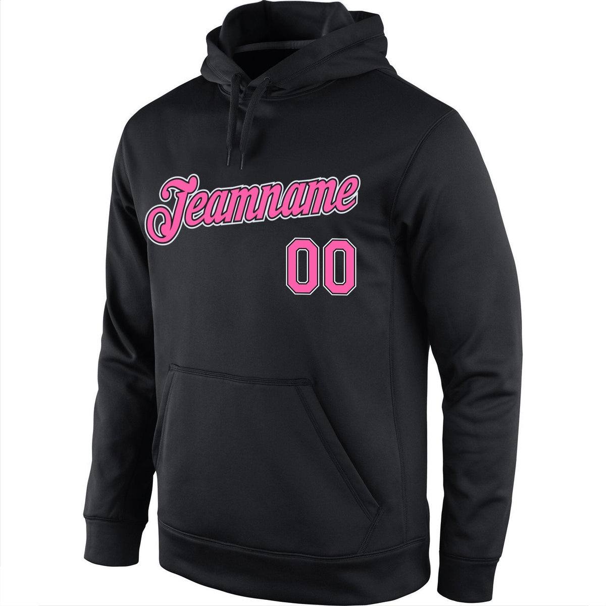 Custom Black Pink-White Classic Style Uniform Pullover Fashion Hoodie| KXKSHOP