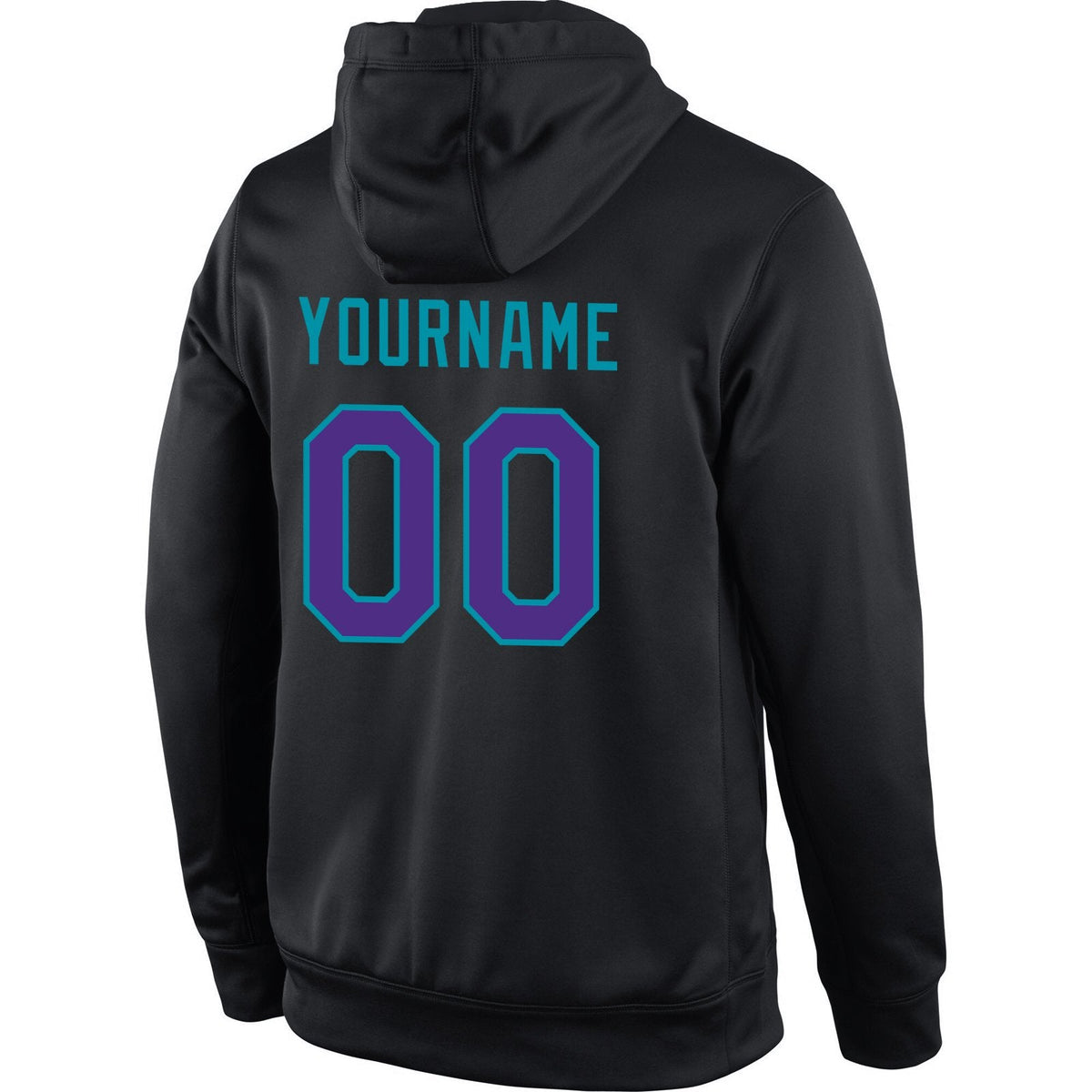 Custom Black Purple-Teal Classic Style Uniform Pullover Fashion Hoodie| KXKSHOP
