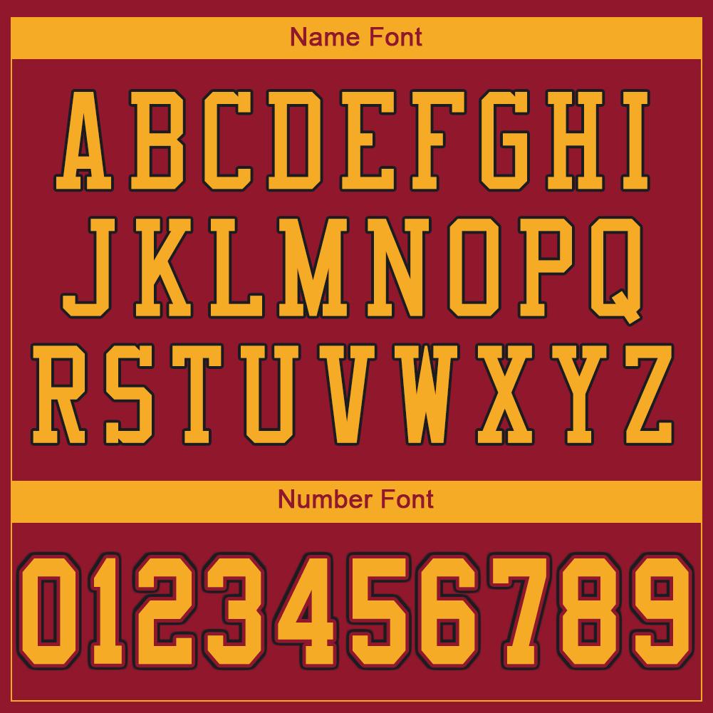 Custom Cardinal Gold-Black Classic Style Mesh Authentic American Football Jersey| KXKSHOP
