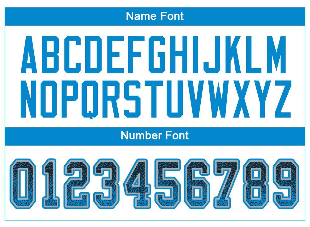 Custom Black Panther Blue-Gray Drift Fashion Mesh Authentic American Football Jersey| KXKSHOP