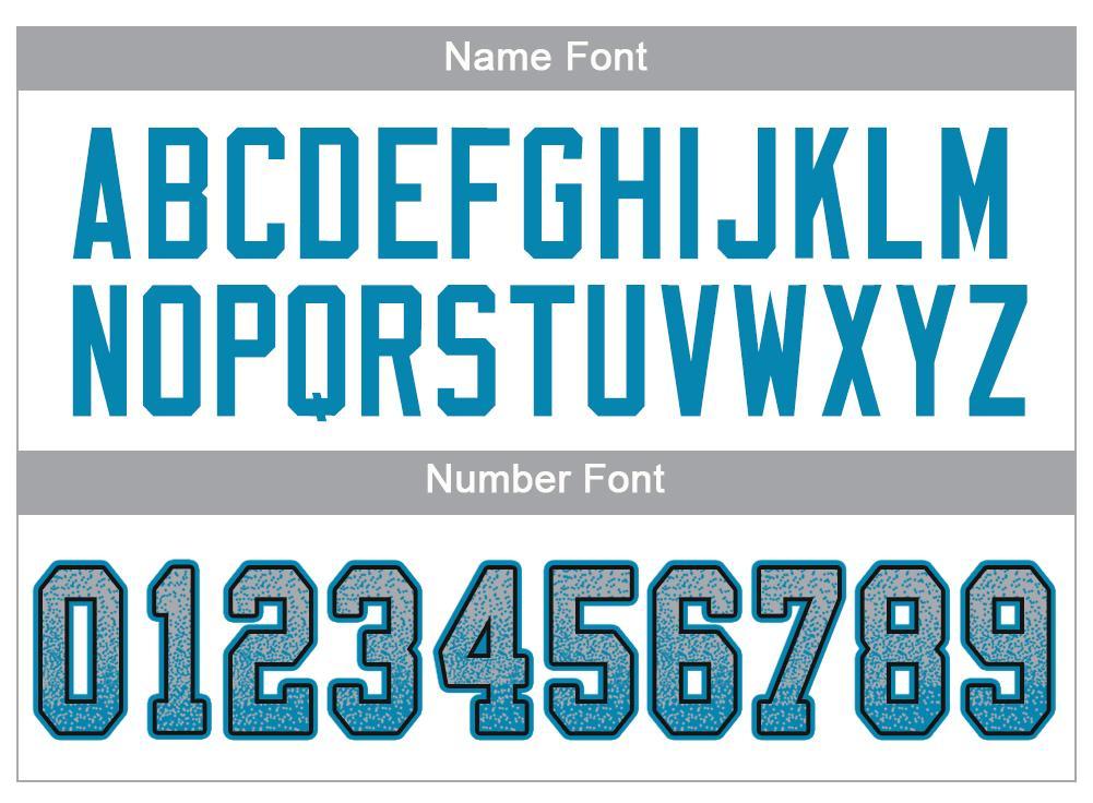 Custom Light Gray Panther Blue-Black Drift Fashion Mesh Authentic American Football Jersey| KXKSHOP