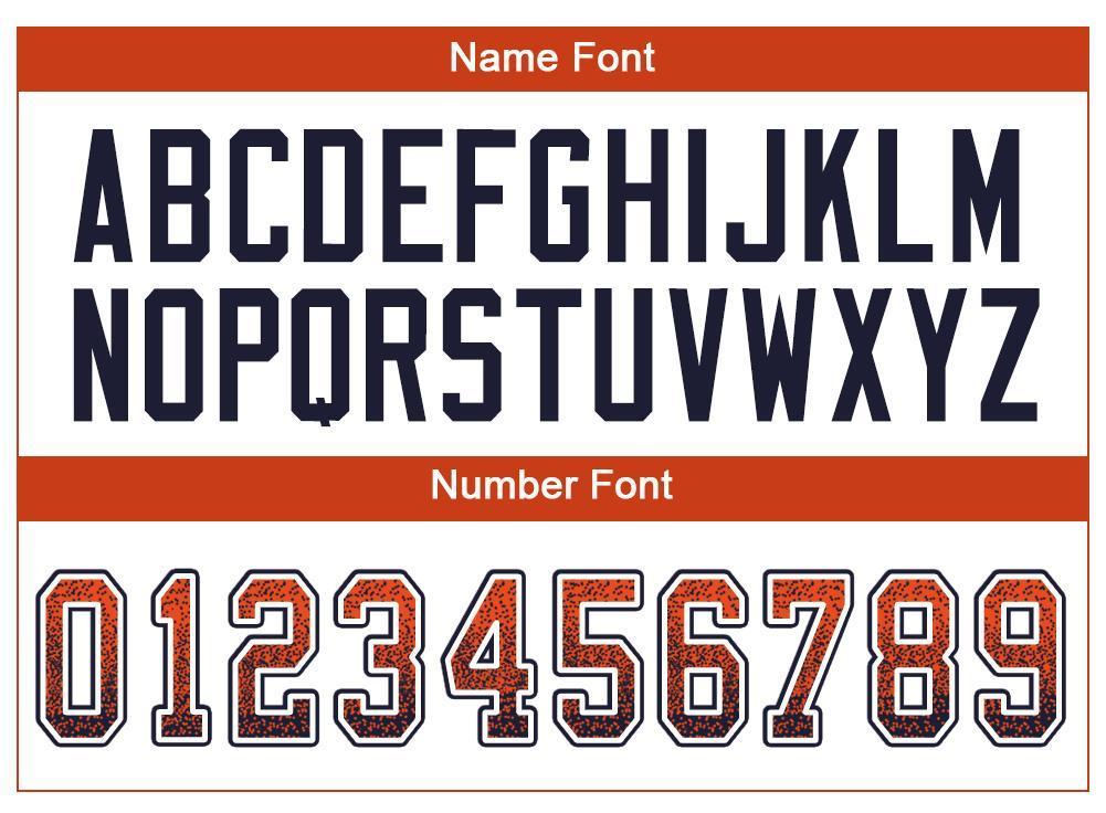 Custom Orange Navy-White Drift Fashion Mesh Authentic American Football Jersey| KXKSHOP