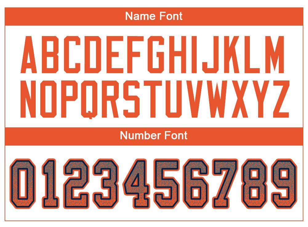 Custom Gray Orange-Navy Drift Fashion Mesh Authentic American Football Jersey| KXKSHOP