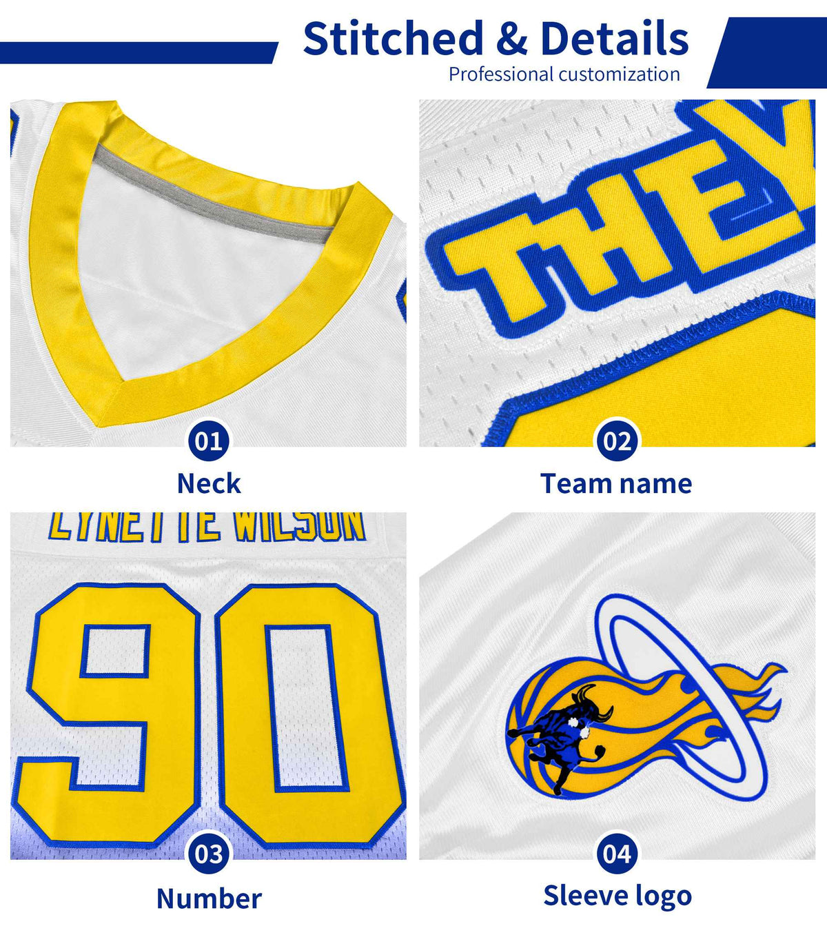 Custom Yellow Black-White Gradient Fashion Outdoor Authentic American Football Jersey| KXKSHOP