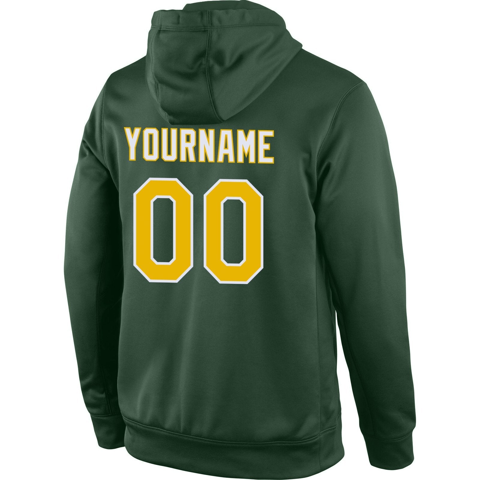 Custom Green Yellow-White Classic Style Uniform Pullover Fashion Hoodie| KXKSHOP