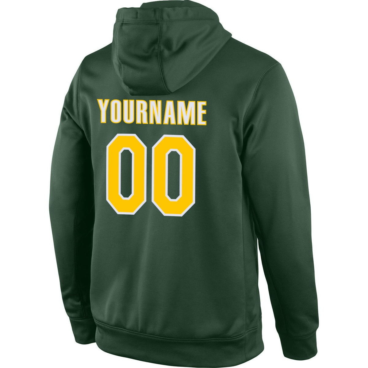 Custom Green Yellow-White Classic Style Uniform Pullover Fashion Hoodie| KXKSHOP