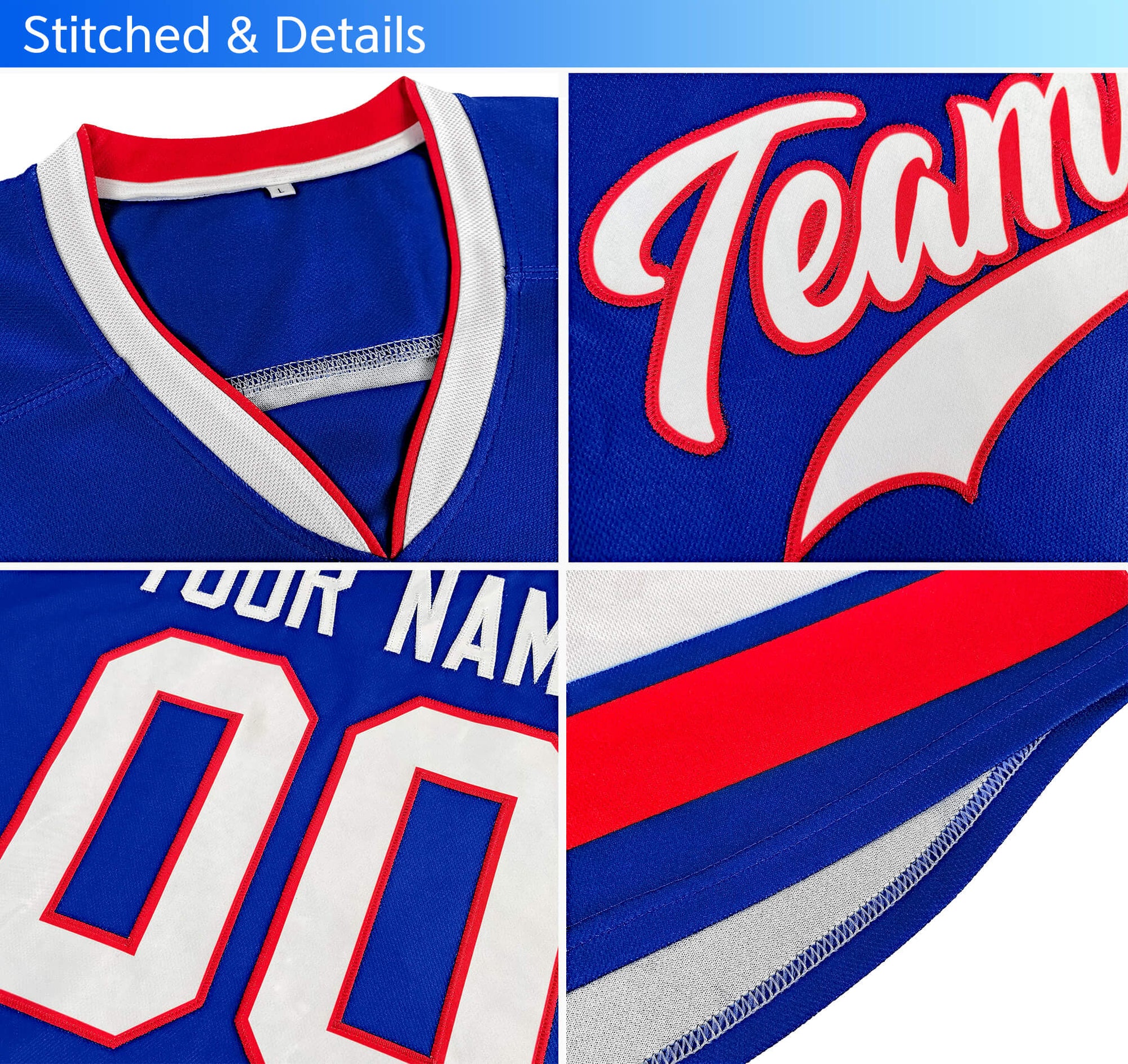 Custom Midnight Green Red-Khaki Classic Style Hockey Jersey | KXKSHOP