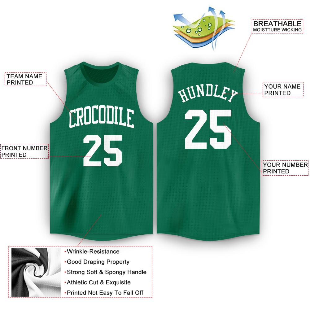 Custom Neon Green White-Navy Classic kits Sports Uniform Basketball Jersey| KXKSHOP