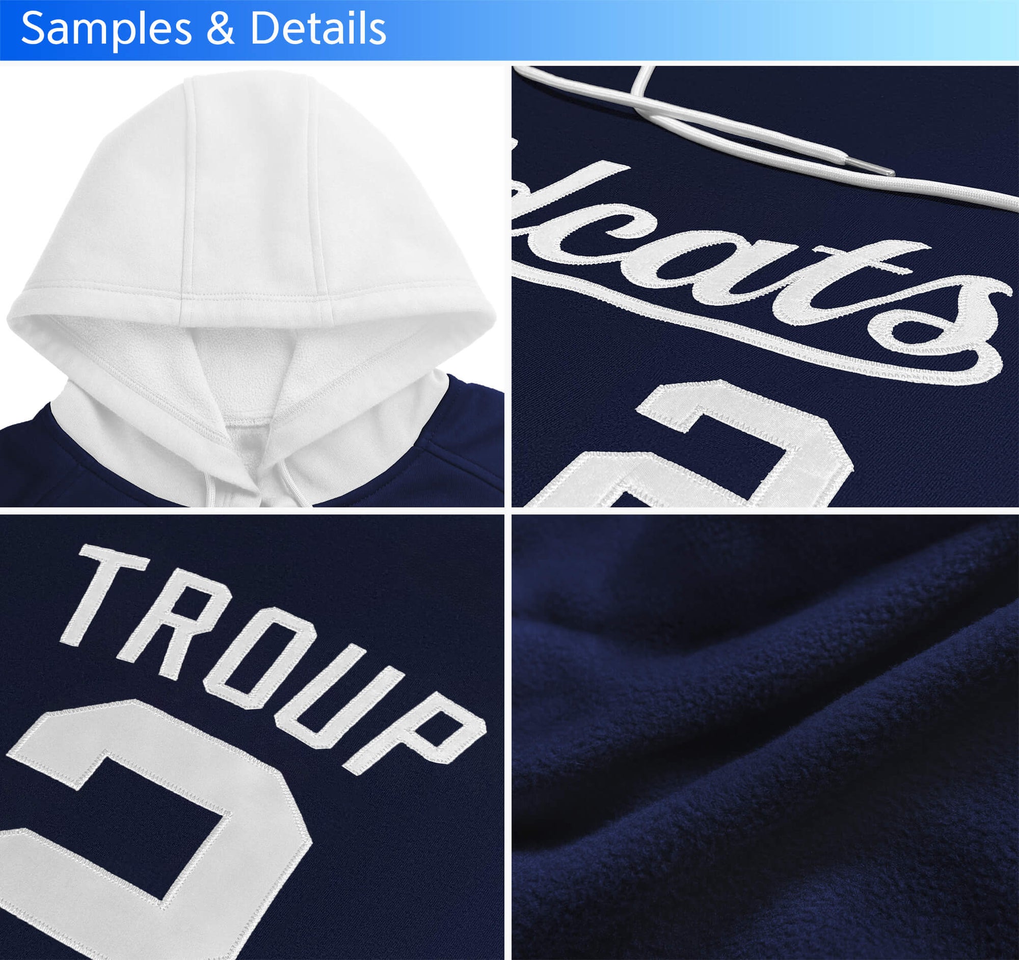 Custom Black Old Gold-Cardinal Classic Style Personalized Sport Pullover Hoodie| KXKSHOP