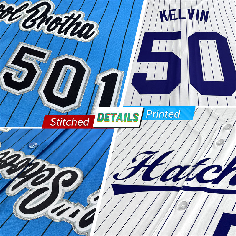 Custom Blue Ice Cream Cone Graffiti Pattern Fashion Authentic Baseball Jersey From Evan Neufang|KXKSHOP