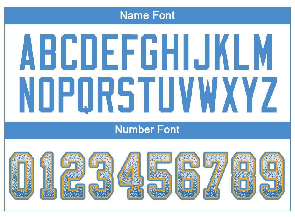 Custom White Powder Blue-Gold Drift Fashion Mesh Authentic American Football Jersey| KXKSHOP