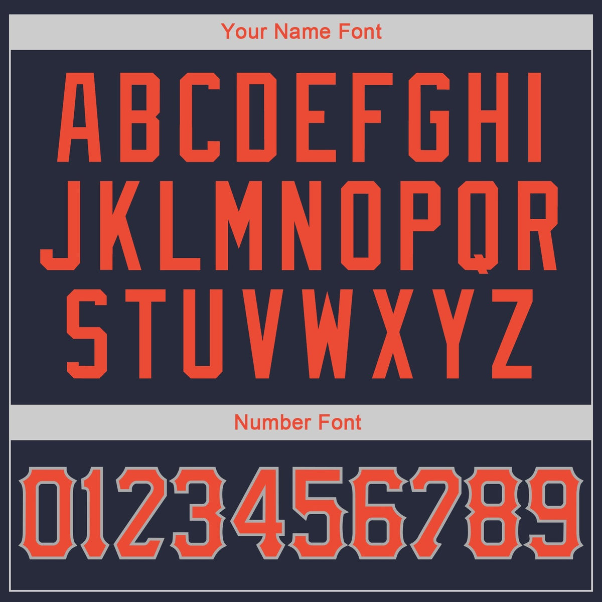 Custom Navy Orange-Gray Classic Style Uniform Pullover Fashion Hoodie| KXKSHOP