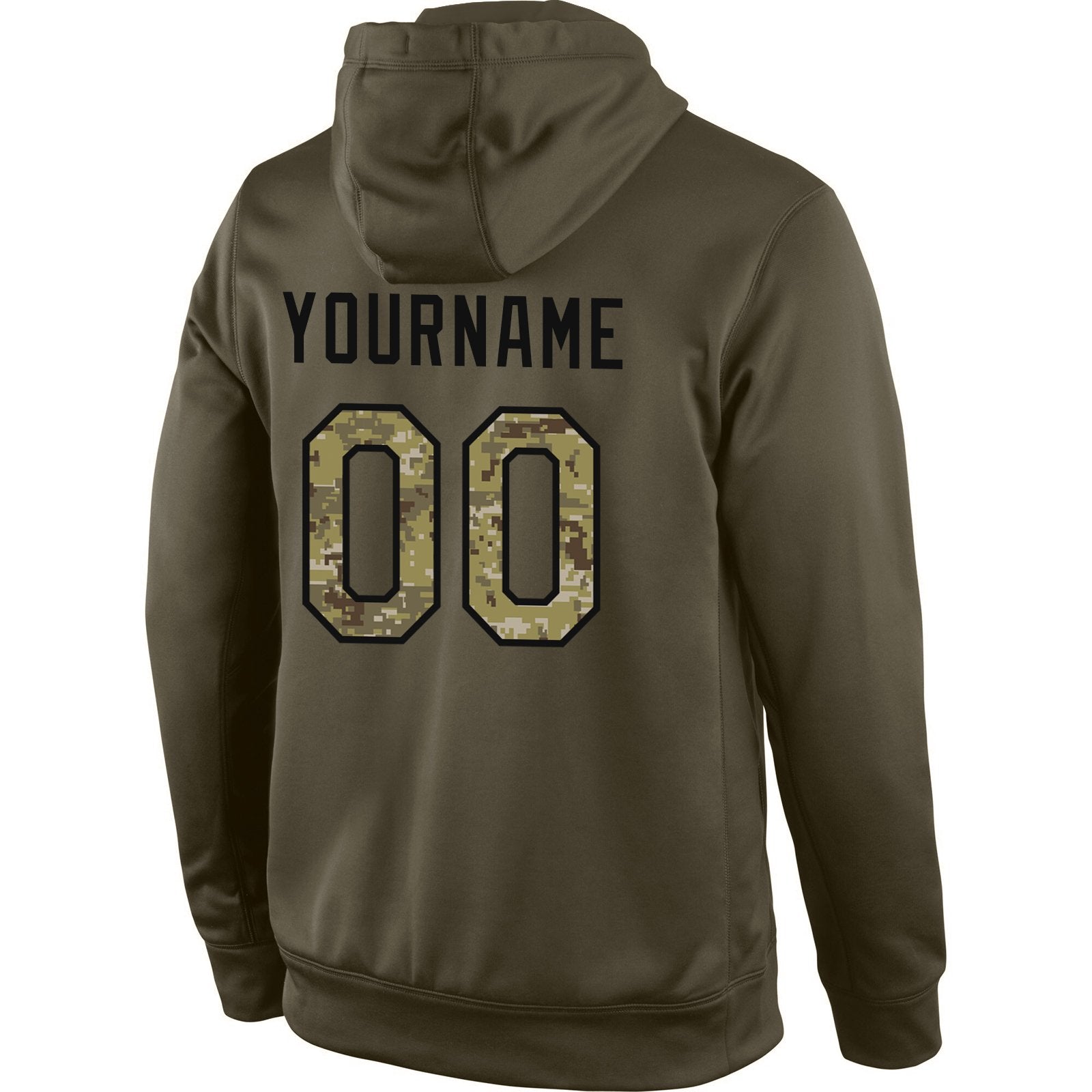Custom Olive Camo-Black Classic Style Uniform Pullover Fashion Hoodie| KXKSHOP