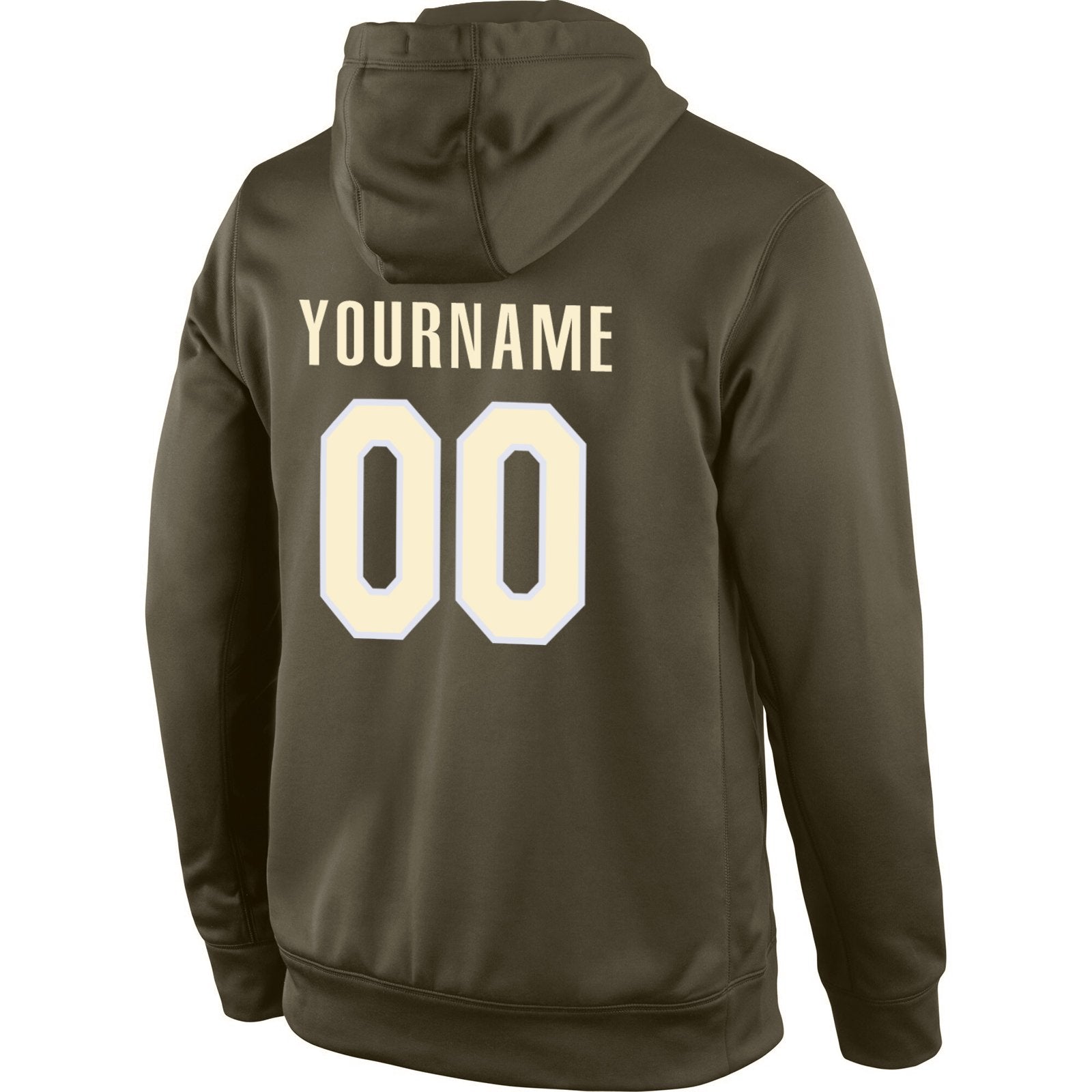 Custom Olive Cream-White Classic Style Uniform Pullover Fashion Hoodie| KXKSHOP