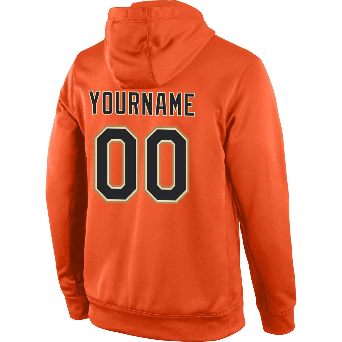 Custom Orange Black-Old Gold Classic Style Uniform Pullover Fashion Hoodie| KXKSHOP