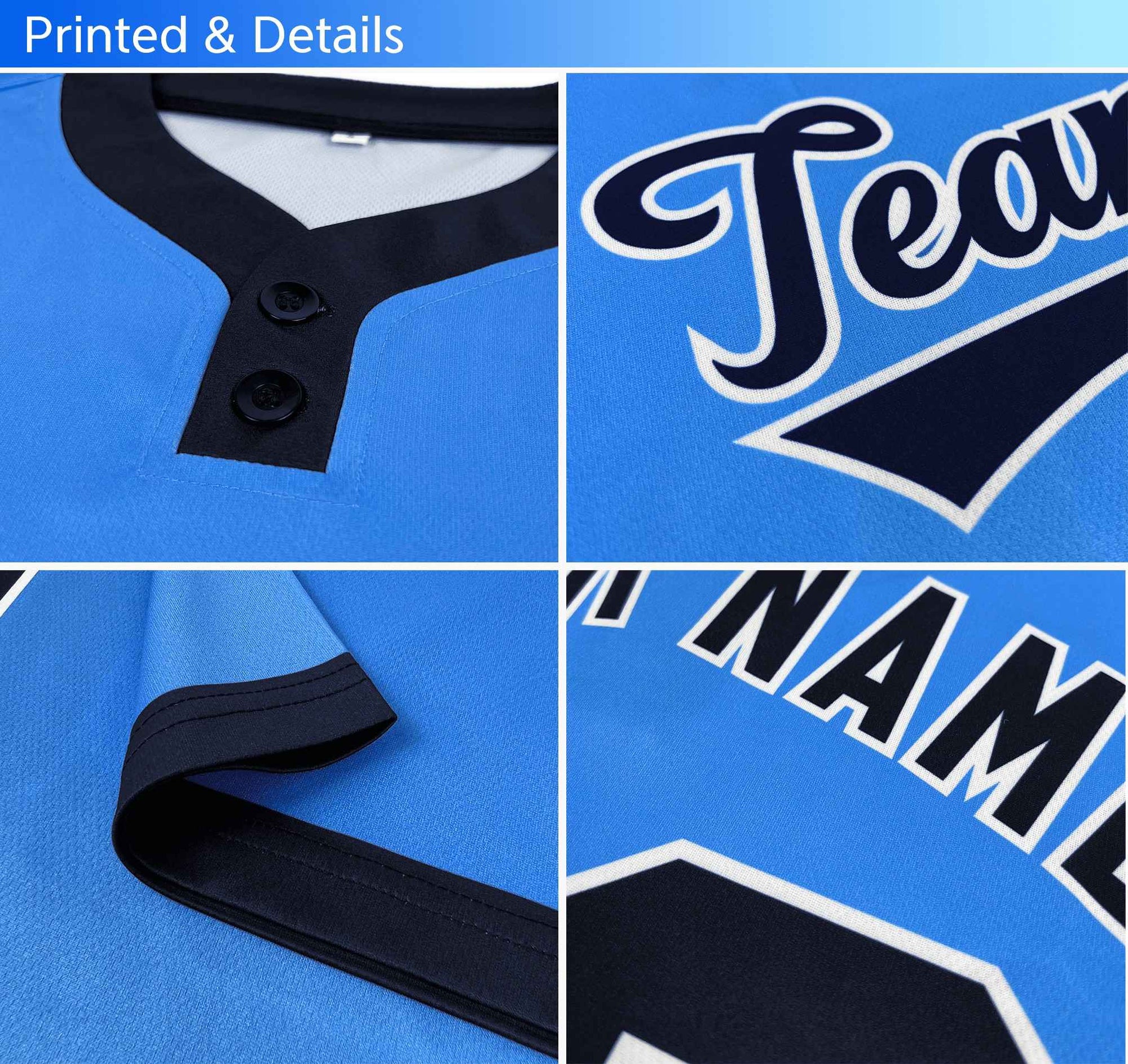 Maillot de baseball authentique à deux boutons, style classique, noir cramoisi et vieil or