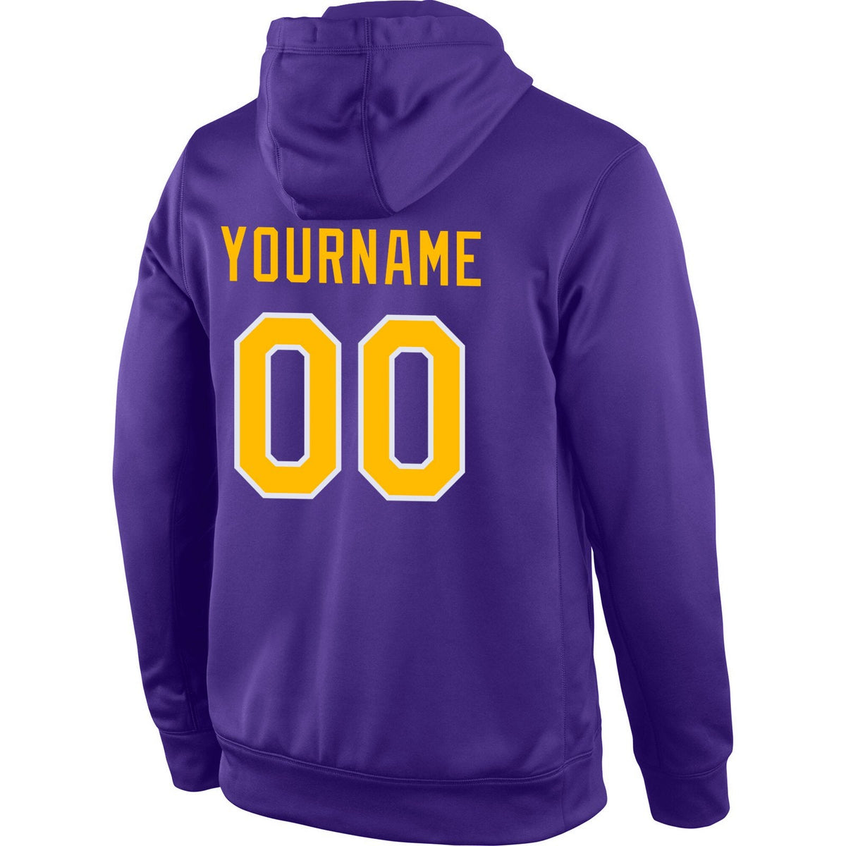 Custom Purple Yellow-White Classic Style Uniform Pullover Fashion Hoodie| KXKSHOP