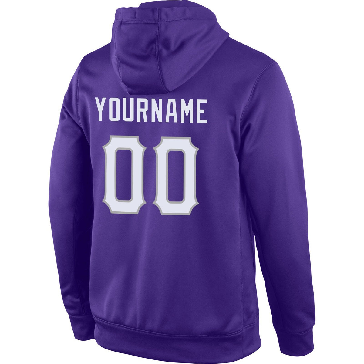 Custom Purple White-Gray Classic Style Uniform Pullover Fashion Hoodie| KXKSHOP