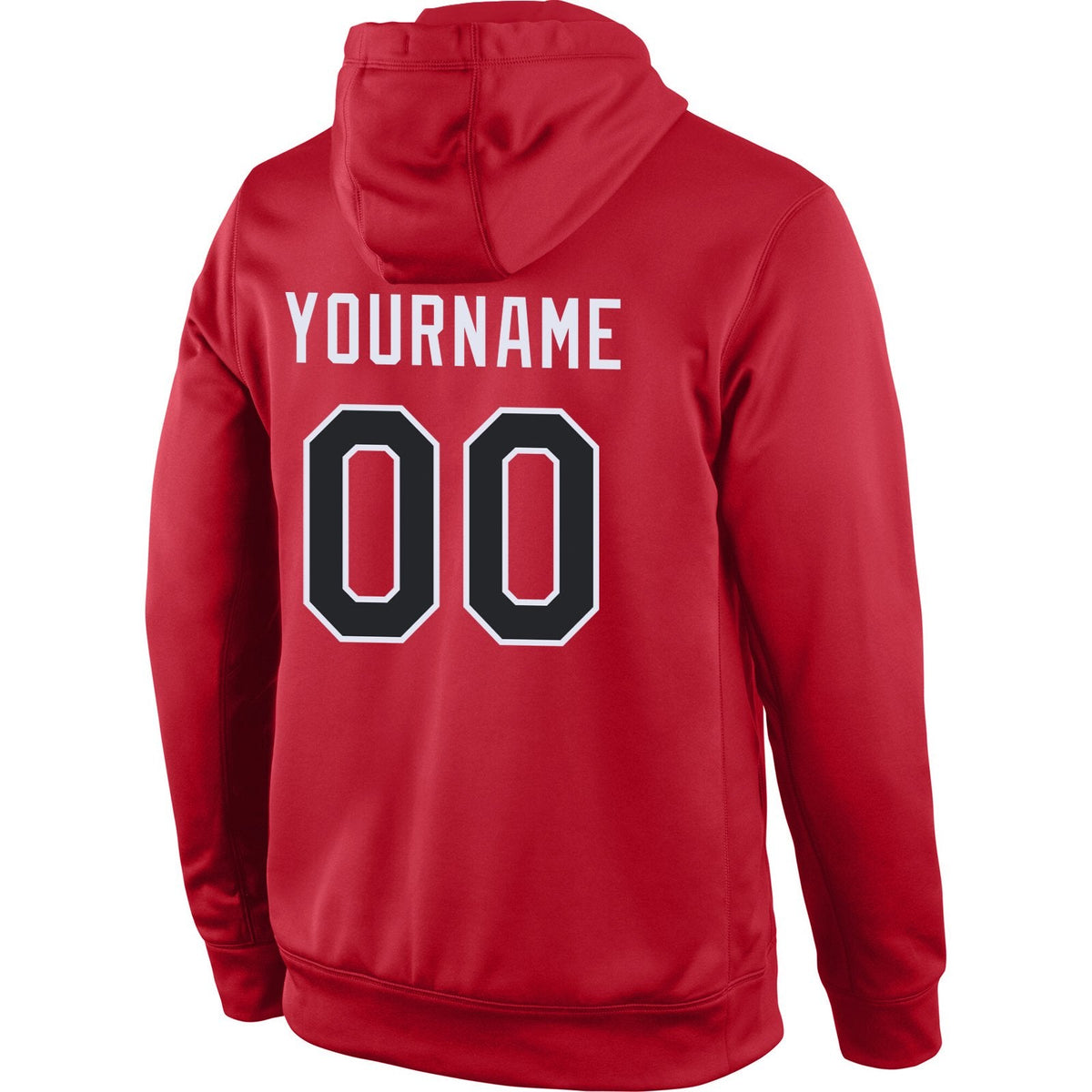 Custom Red Black-White Classic Style Uniform Pullover Fashion Hoodie| KXKSHOP