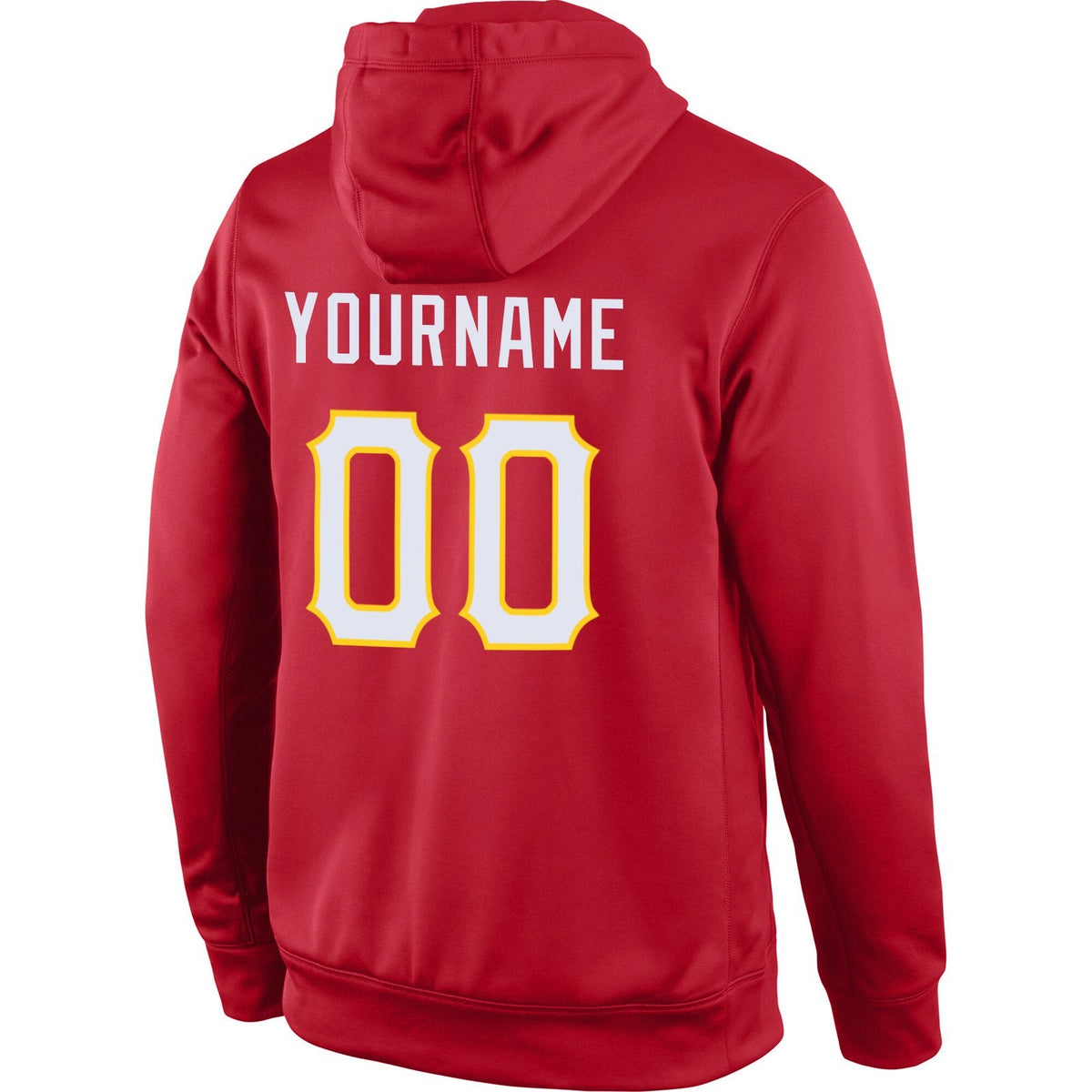 Custom Red White-Yellow Classic Style Uniform Pullover Fashion Hoodie| KXKSHOP