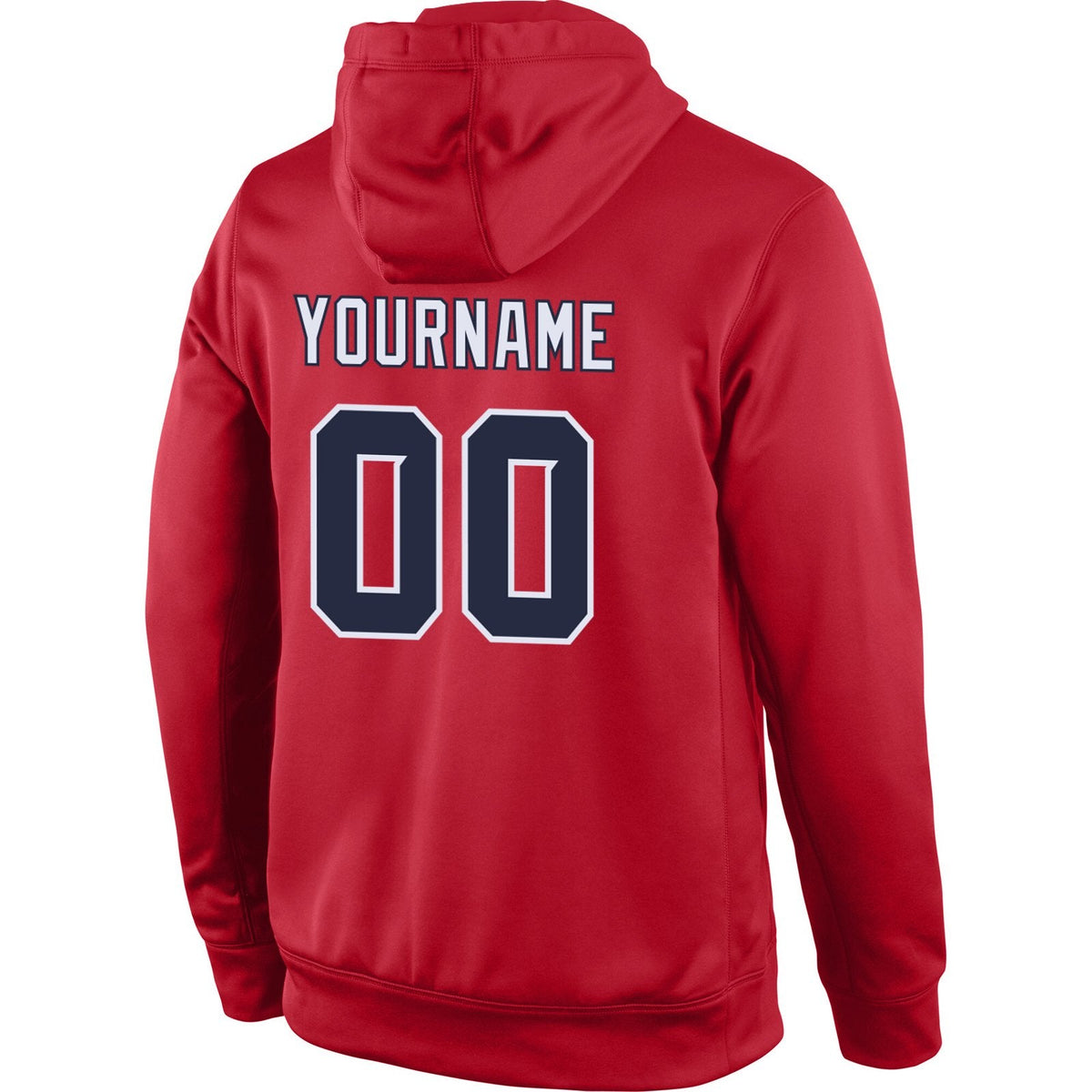 Custom Red Navy-White Classic Style Uniform Pullover Fashion Hoodie| KXKSHOP