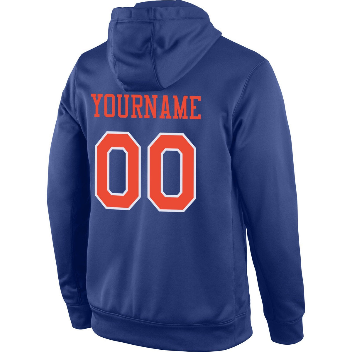 Custom Royal Orange White Classic Style Uniform Pullover Fashion Hoodie| KXKSHOP