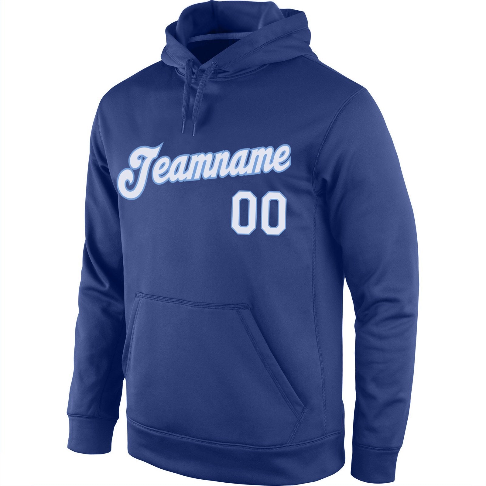 Custom Royal White-Light Blue Classic Style Uniform Pullover Fashion Hoodie| KXKSHOP