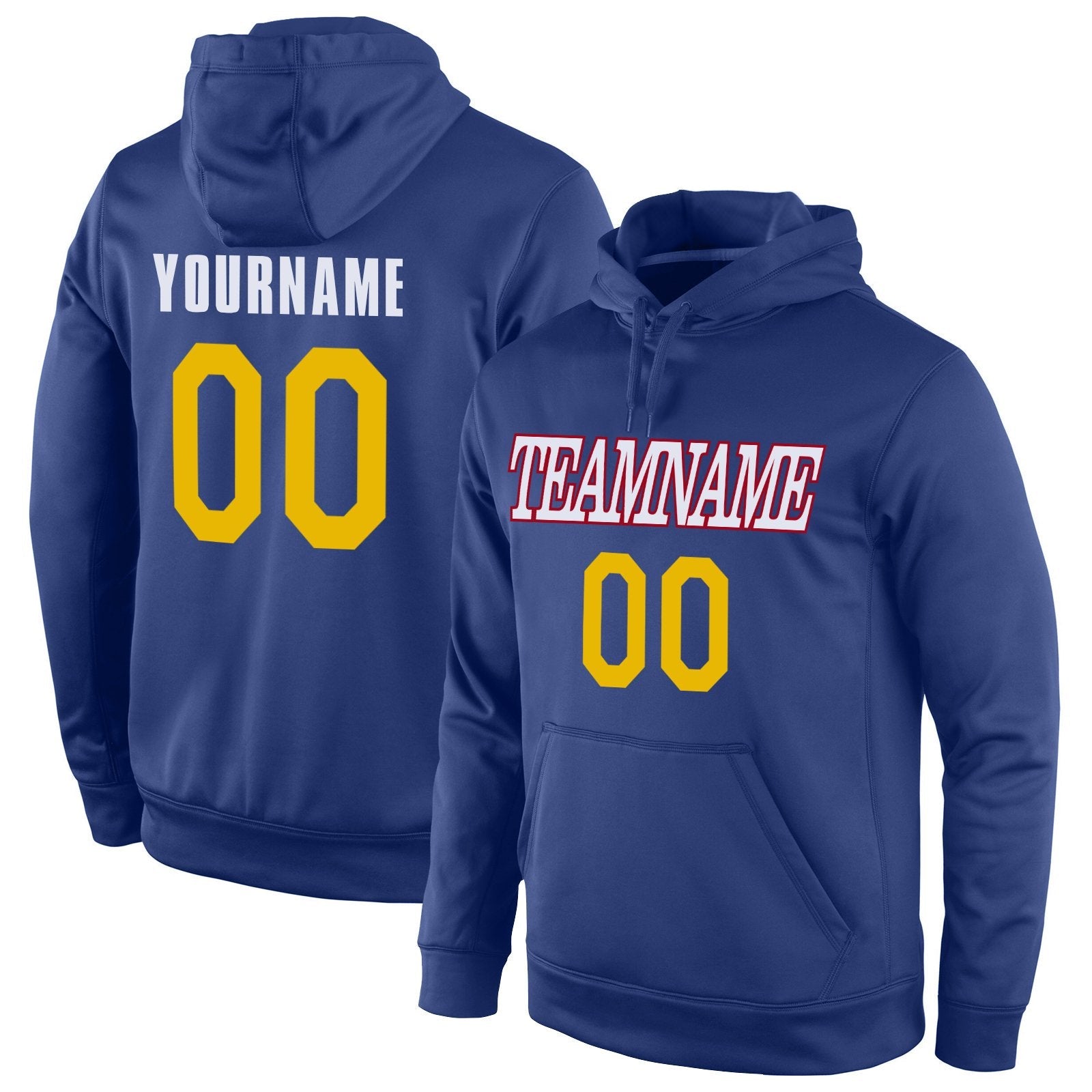 Custom Royal Yellow Classic Style Uniform Pullover Fashion Hoodie| KXKSHOP