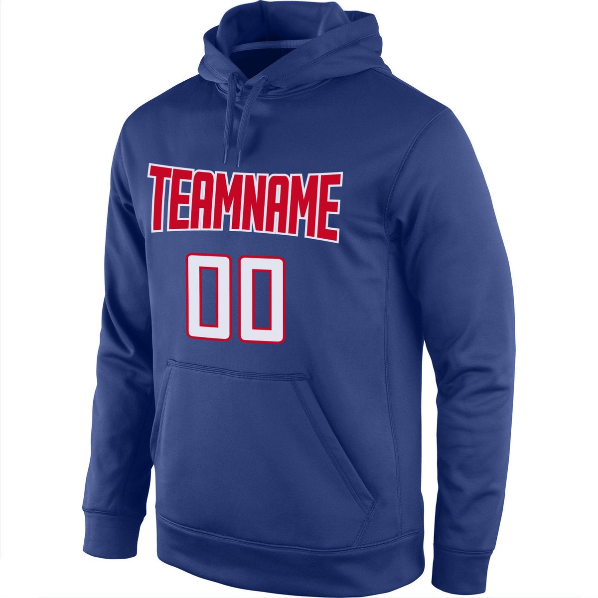 Custom Royal Red White Classic Style Uniform Pullover Fashion Hoodie| KXKSHOP