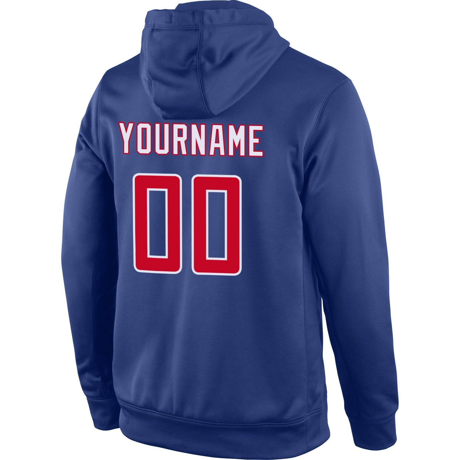 Custom Royal Red White Classic Style Uniform Pullover Fashion Hoodie| KXKSHOP