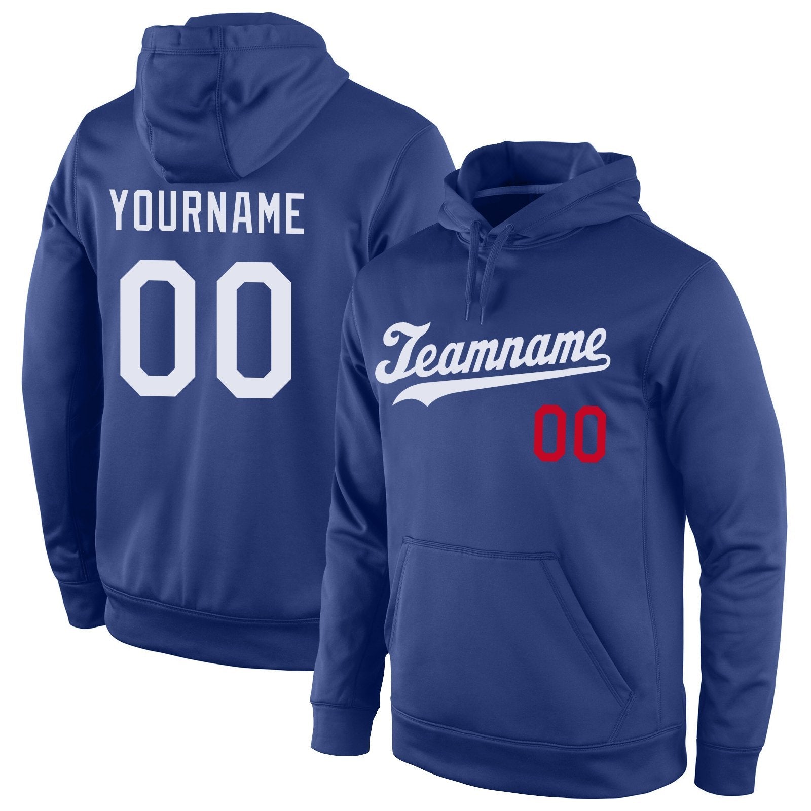 Custom Royal White Classic Style Uniform Pullover Fashion Hoodie| KXKSHOP