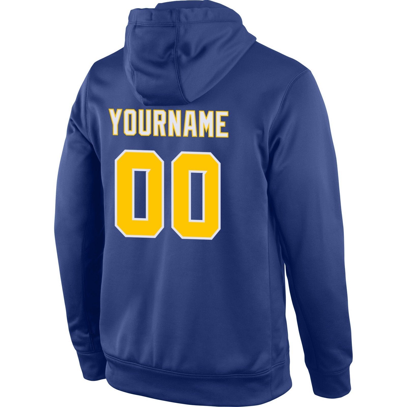 Custom Royal Yellow White Classic Style Uniform Pullover Fashion Hoodie| KXKSHOP