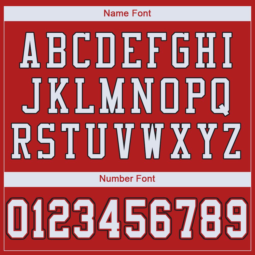 Custom Scarlet White-Black Classic Style Mesh Authentic American Football Jersey| KXKSHOP