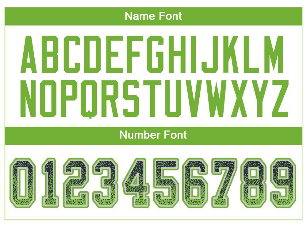 Custom Navy Neon Green-Gray Drift Fashion Mesh Authentic American Football Jersey| KXKSHOP