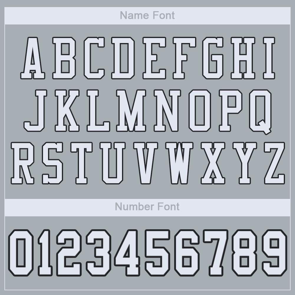 Custom Silver White-Black Classic Style Mesh Authentic American Football Jersey| KXKSHOP