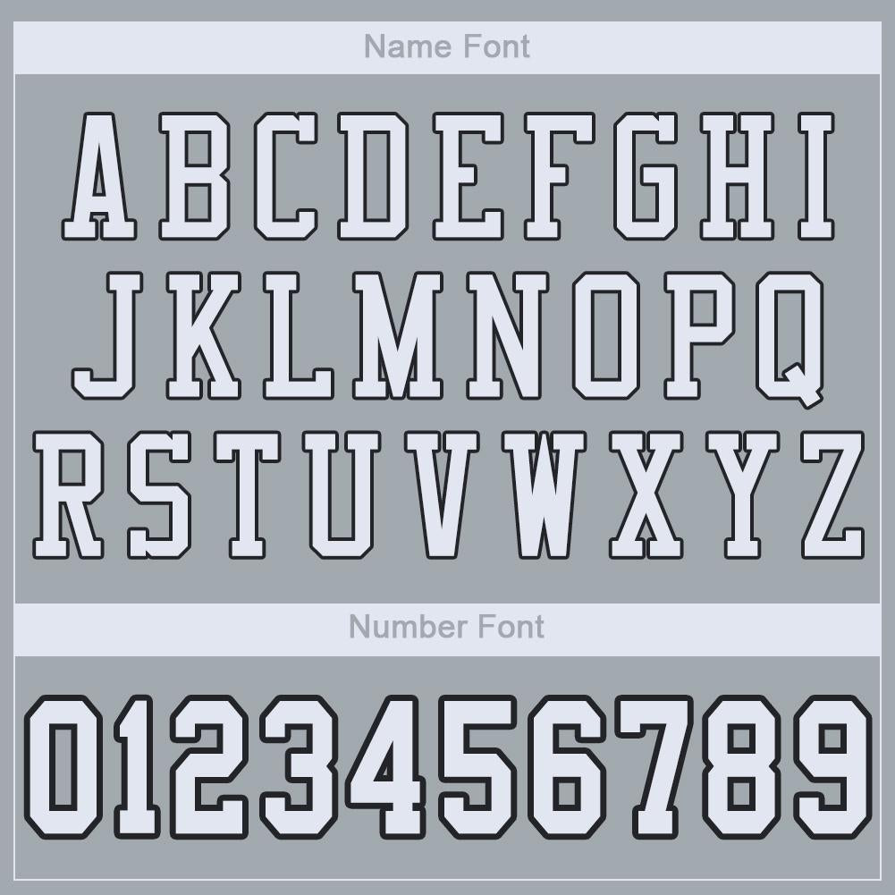 Custom Silver White-Black Classic Style Mesh Authentic American Football Jersey| KXKSHOP