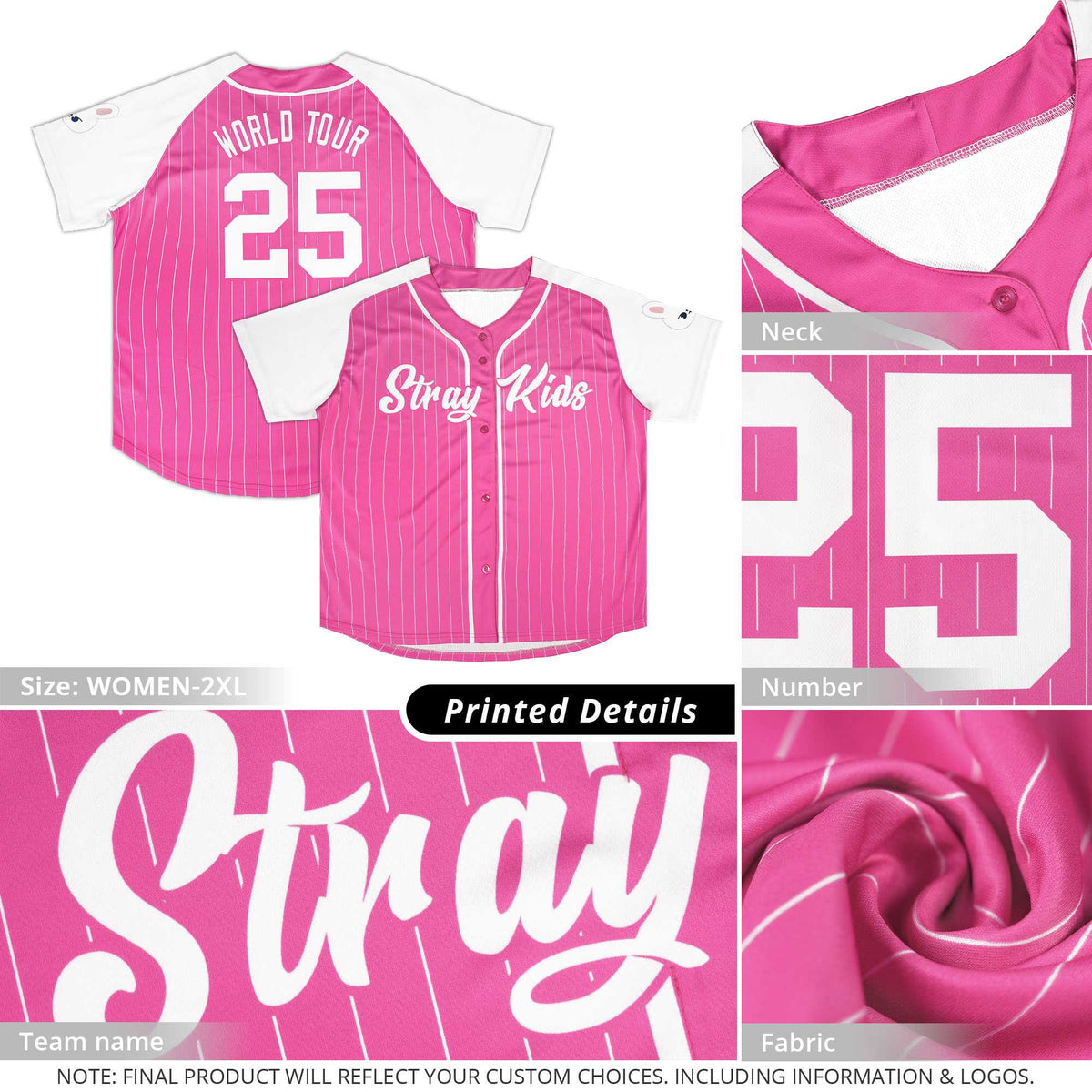 Custom Black Pink Stripe Fashion Raglan Sleeves Authentic Baseball Jersey