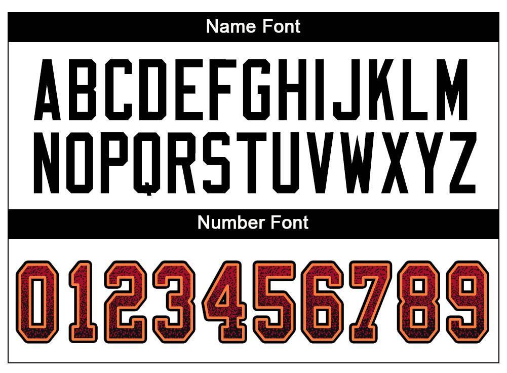 Custom Red Black-Orange Drift Fashion Mesh Authentic American Football Jersey| KXKSHOP