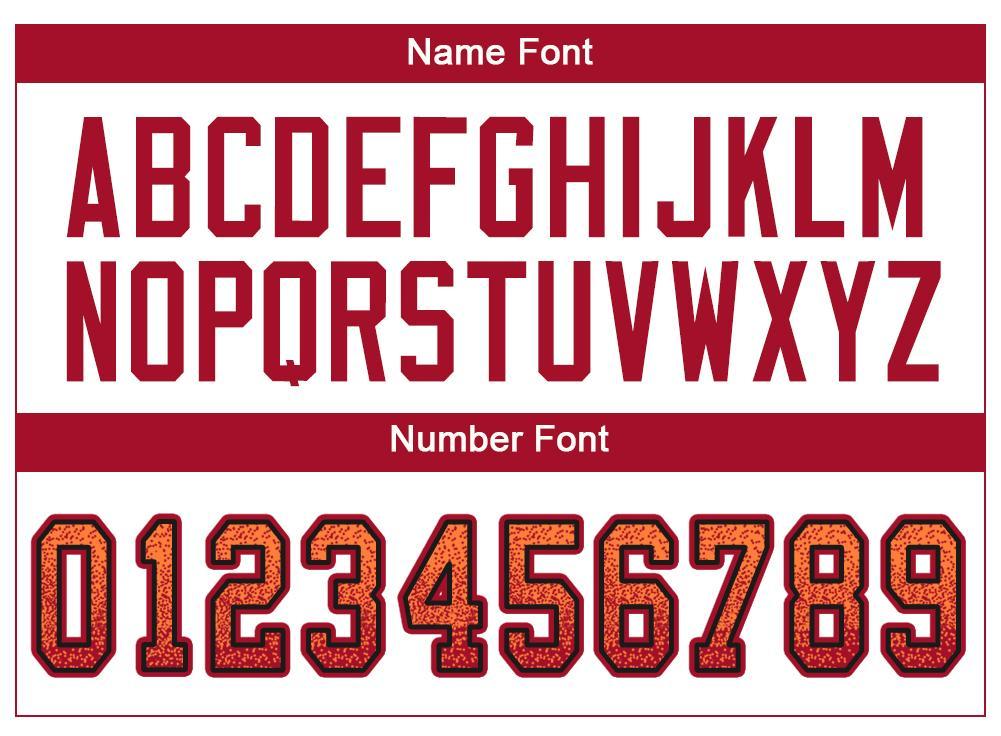 Custom Orange Red-Black Drift Fashion Mesh Authentic American Football Jersey| KXKSHOP