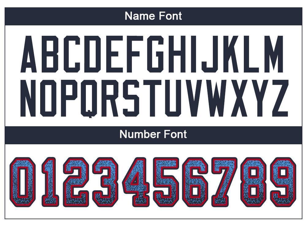 Custom Powder Blue Navy-Red Drift Fashion Mesh Authentic American Football Jersey| KXKSHOP