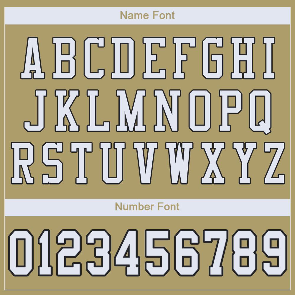 Custom Vegas Gold White-Black Classic Style Mesh Authentic American Football Jersey| KXKSHOP