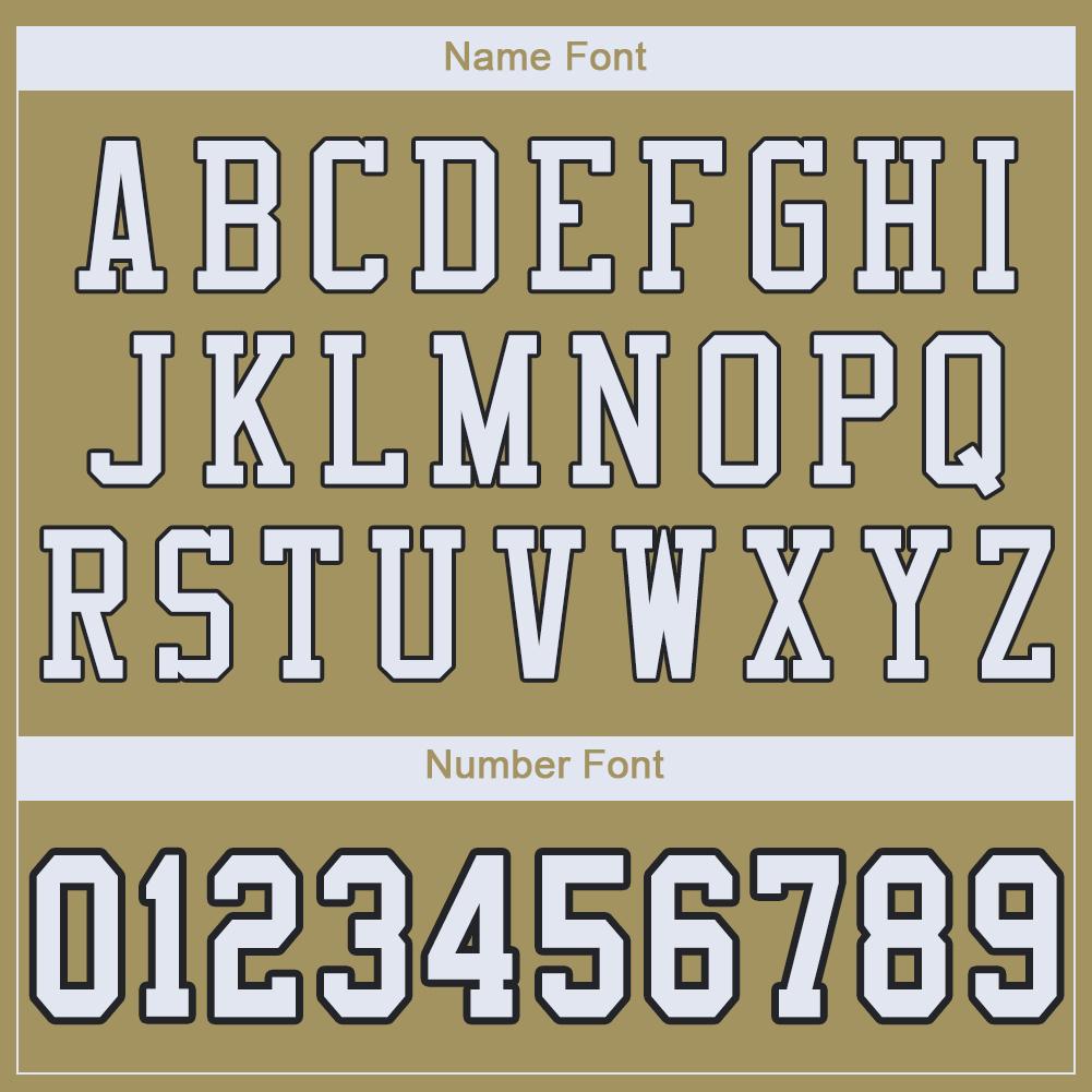 Custom Vegas Gold White-Black Classic Style Mesh Authentic American Football Jersey| KXKSHOP