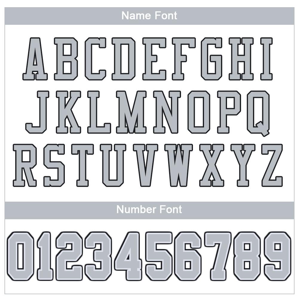 Custom White Silver-Black Classic Style Mesh Authentic American Football Jersey| KXKSHOP