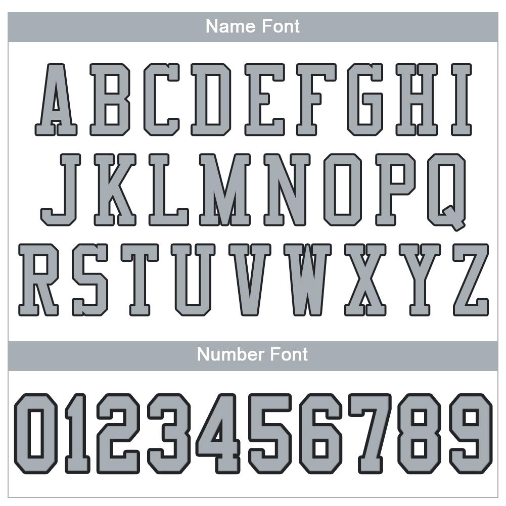 Custom White Silver-Black Classic Style Mesh Authentic American Football Jersey| KXKSHOP