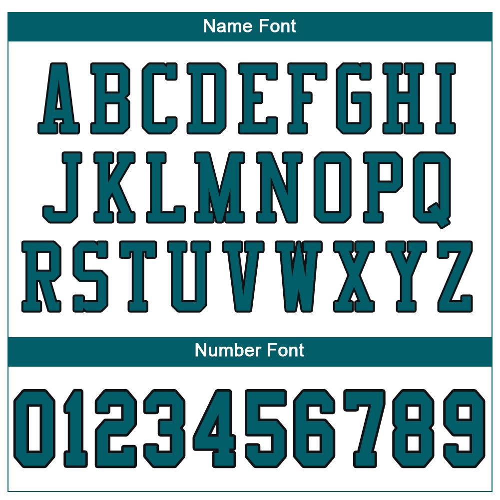 Custom White Teal-Black Classic Style Mesh Authentic American Football Jersey| KXKSHOP