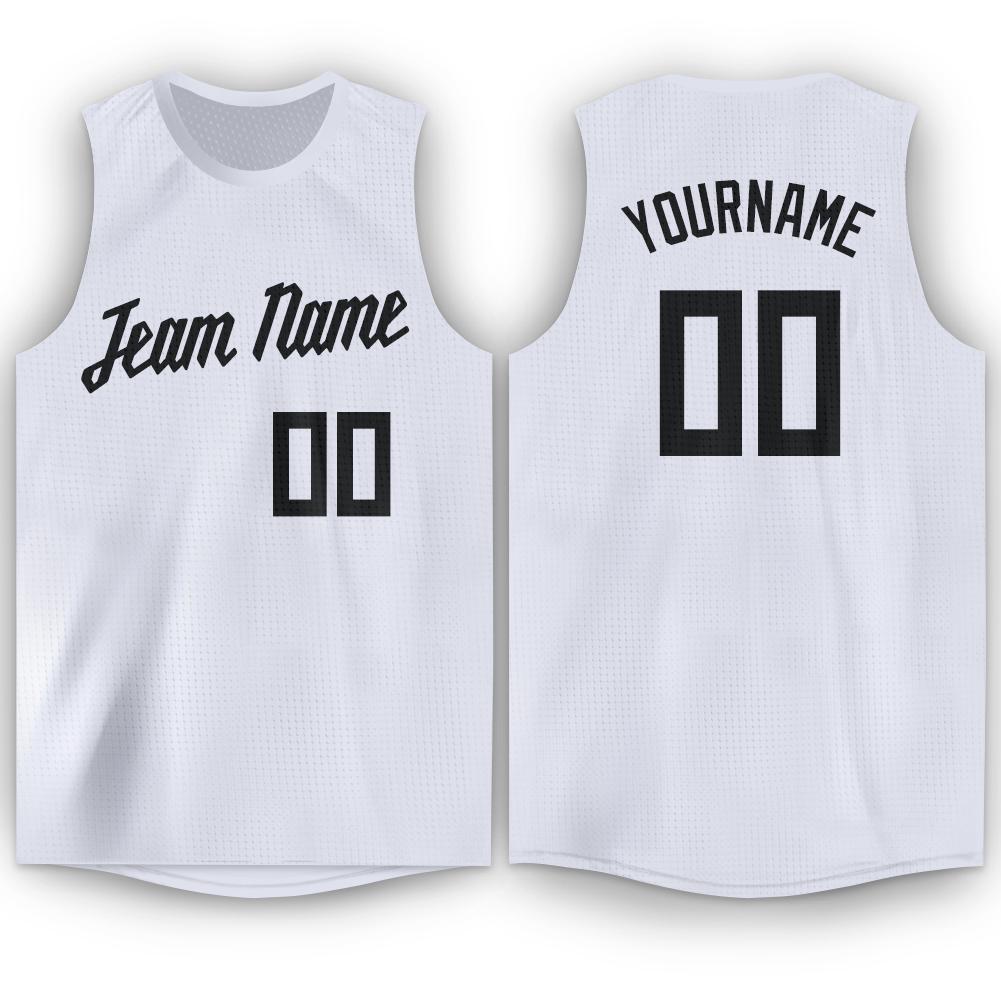 Custom White Black Classic Tops Tank Top Basketball Jersey| KXKSHOP